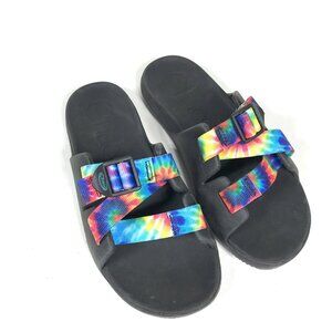 Chaco Ecotread Rainbow Tie-Dye Sandals Hiking Beach Kids Youth Size 4  Sandal me